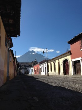 guatemala_antigua_streetvolcanoview